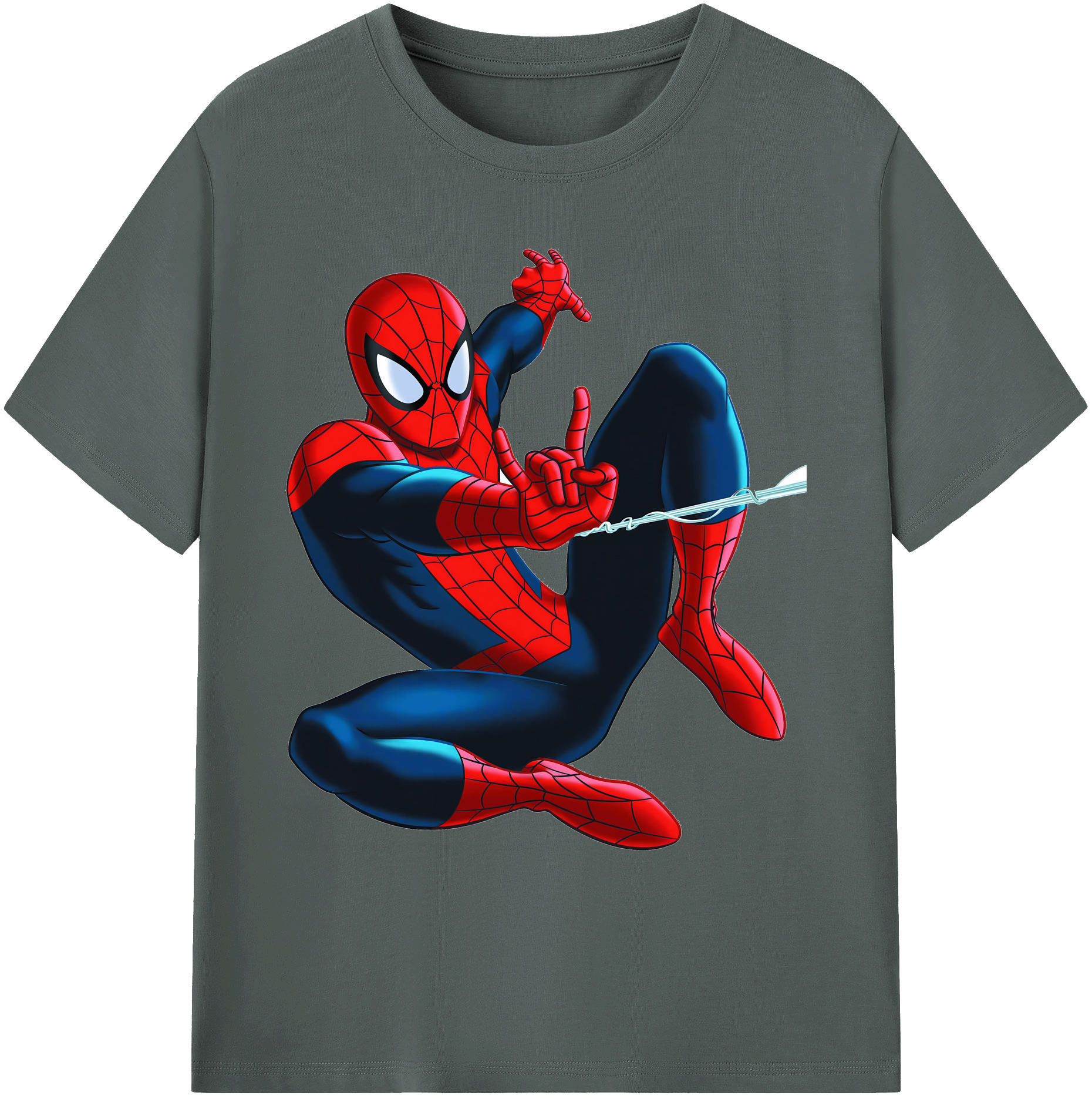 （画像用） Spider Man スパイダーマン 綿100％ メンズ半袖Tシャツ｜肌触りやわらか＆通気性
